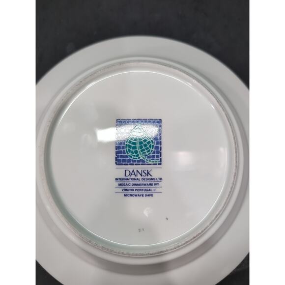 Dansk Ivy Rim Soup Bowl 8.75", Mosaic Tiled Design,‎ Ivy Mosaic Bowl, Dinnerware - Picture 9 of 10